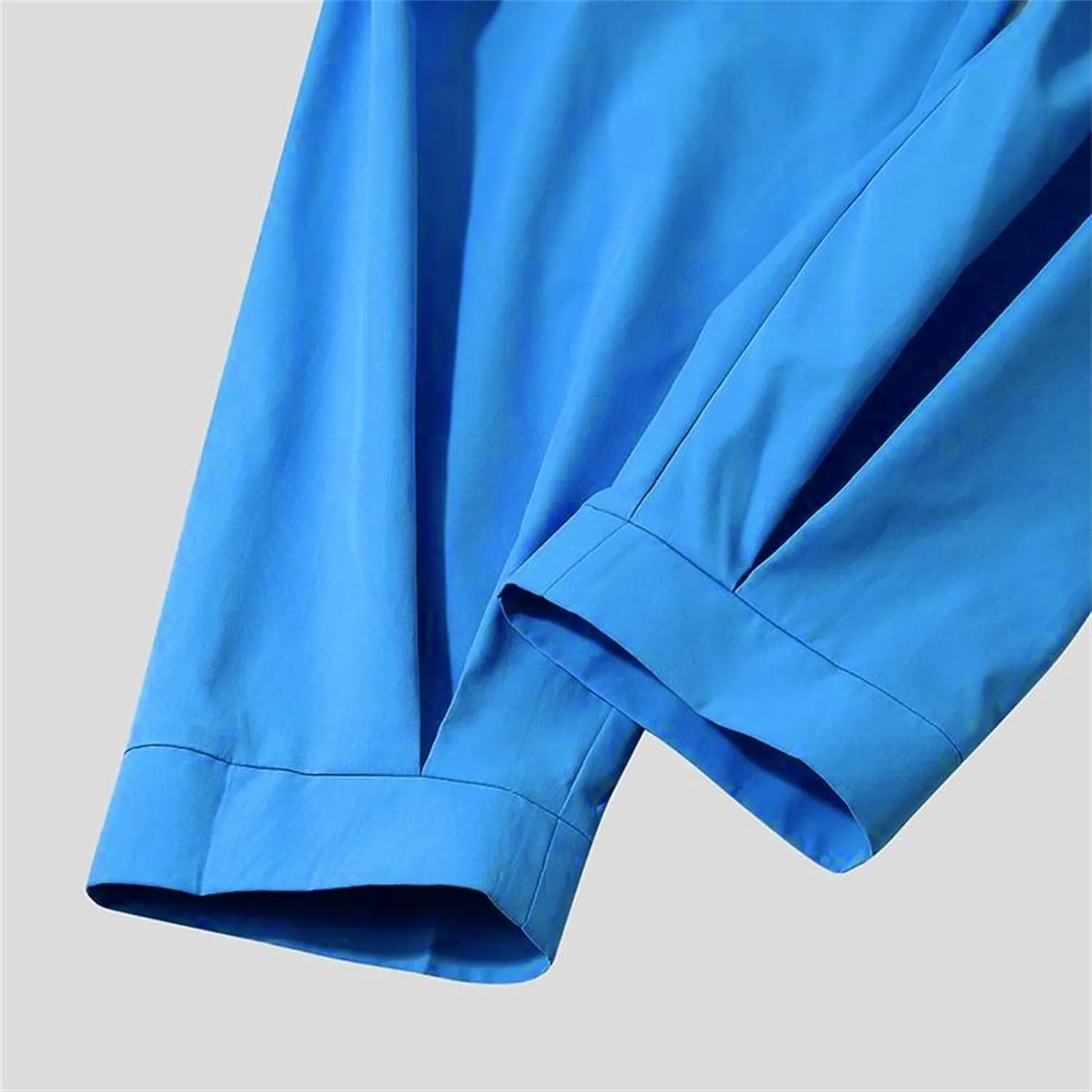 DGHM-JLMY Men's Harem Pants Slim Fit Pleated Front Dress Pants Cropped Lightweight Loose Foot Pant Trousers with Pockets