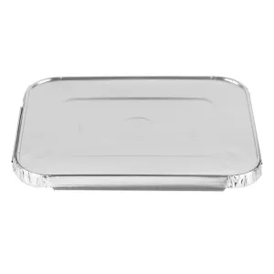 Disposable ALUMINUM LID FOR 5 LB OBLONG PANS
