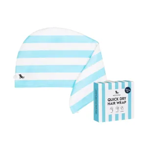 Dock & Bay - Quick Dry Hair Wraps - Tulum Blue Striped