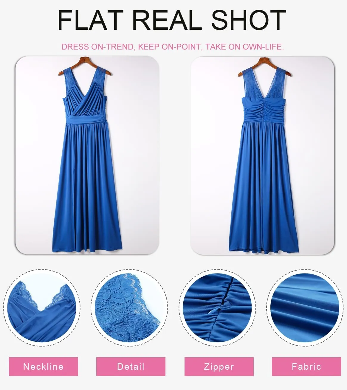 Dokotoo Womens 2025 Formal Dresses Wrap V-Neck Ruched Sexy Bridesmaid Wedding Guest Maxi Dresses