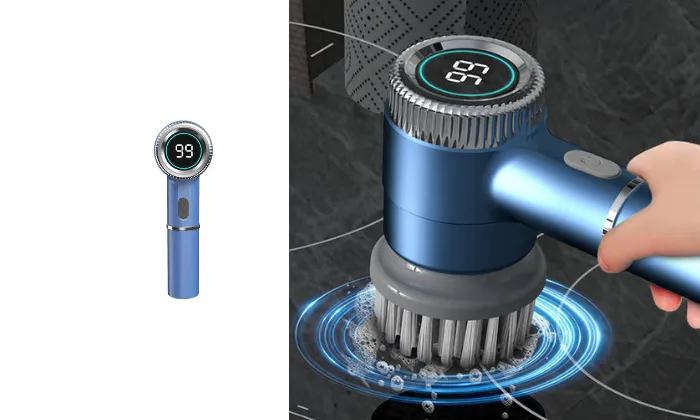 Electric Handheld Pot Brush With Wireless Charging