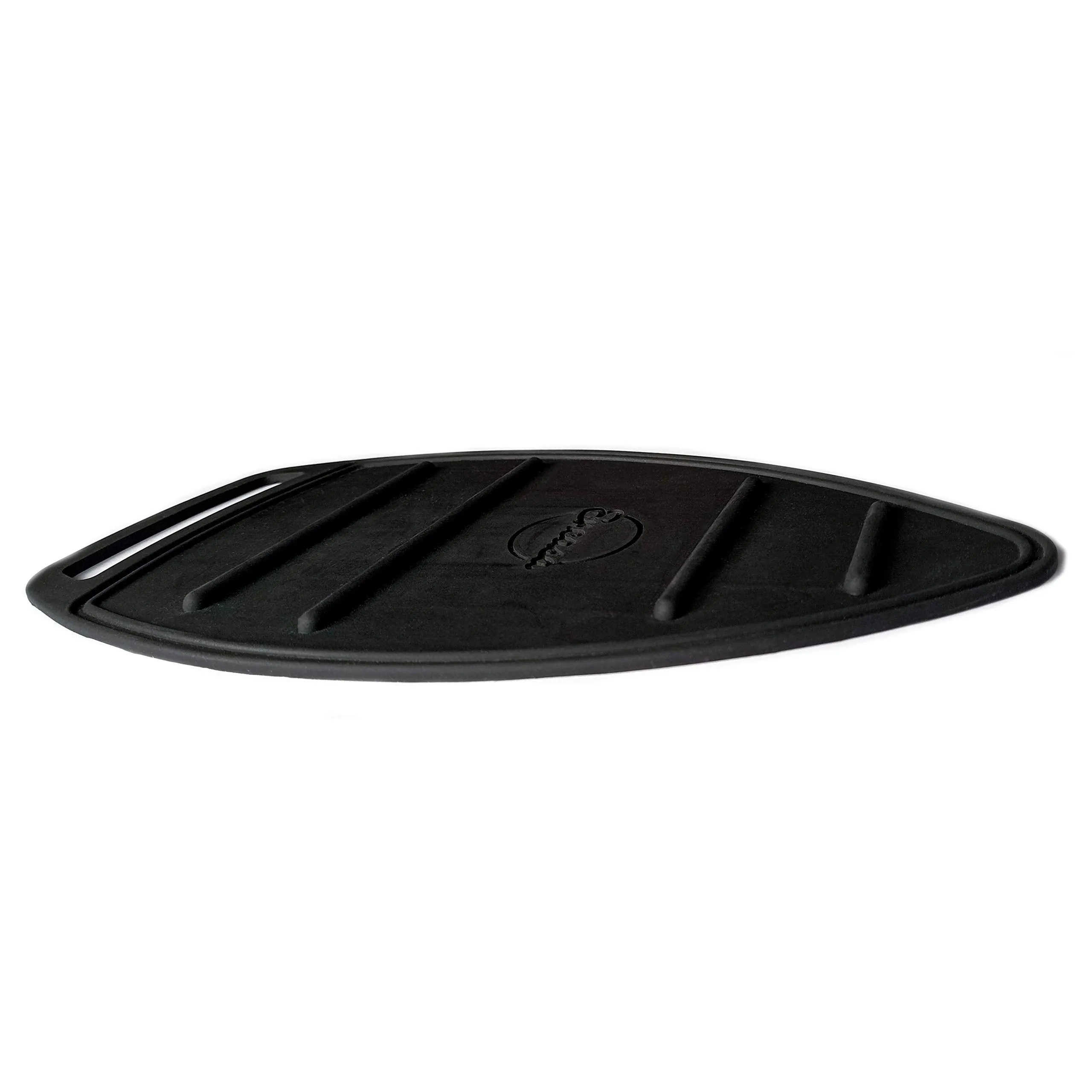 Encasa Homes Silicon Mat for Hot Iron Rest - Heat Resistant, Anti - Slip, Thicker Pad for protecting your Table during Ironing, Non-Burning, Machine Washable, Durable - Black