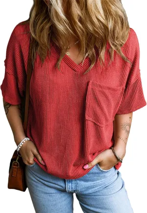 EVALESS Womens Summer Tops Oversized T Shirts Short Sleeve Blouses for Women Dressy Casual Work Outfits
