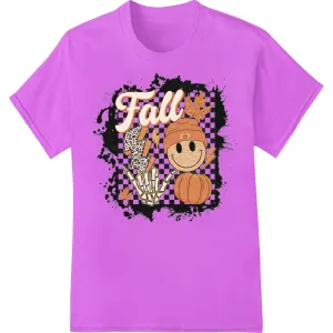 Festive Fall Pumpkin Heat Transfer Print by Super DTF