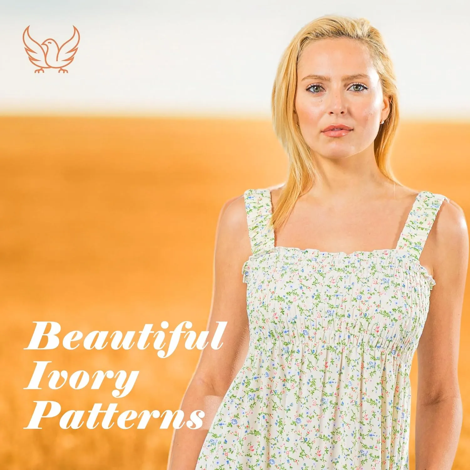 Floral Sundress with Pocket, Beach Outfit Sleeveless Long Sundress, Scrunchie Included Vacation Dresses for Women 2024