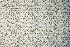 Florentine Print Art Nouveau Flowers Browns