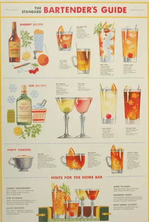 Florentine Print Bartender's Guide