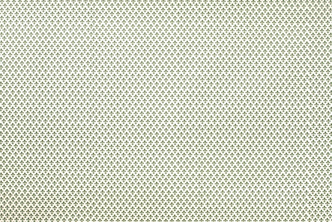 Florentine Print Small Lilies Green