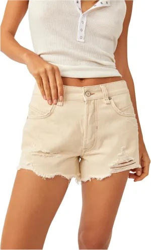 Free People Women's Now or Never Denim Shorts