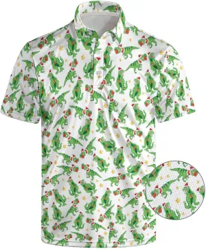 Funny Golf Shirts for Men Golf Polos Short Sleeve Quick Dry Performance Moisture Wicking Polo Shirt
