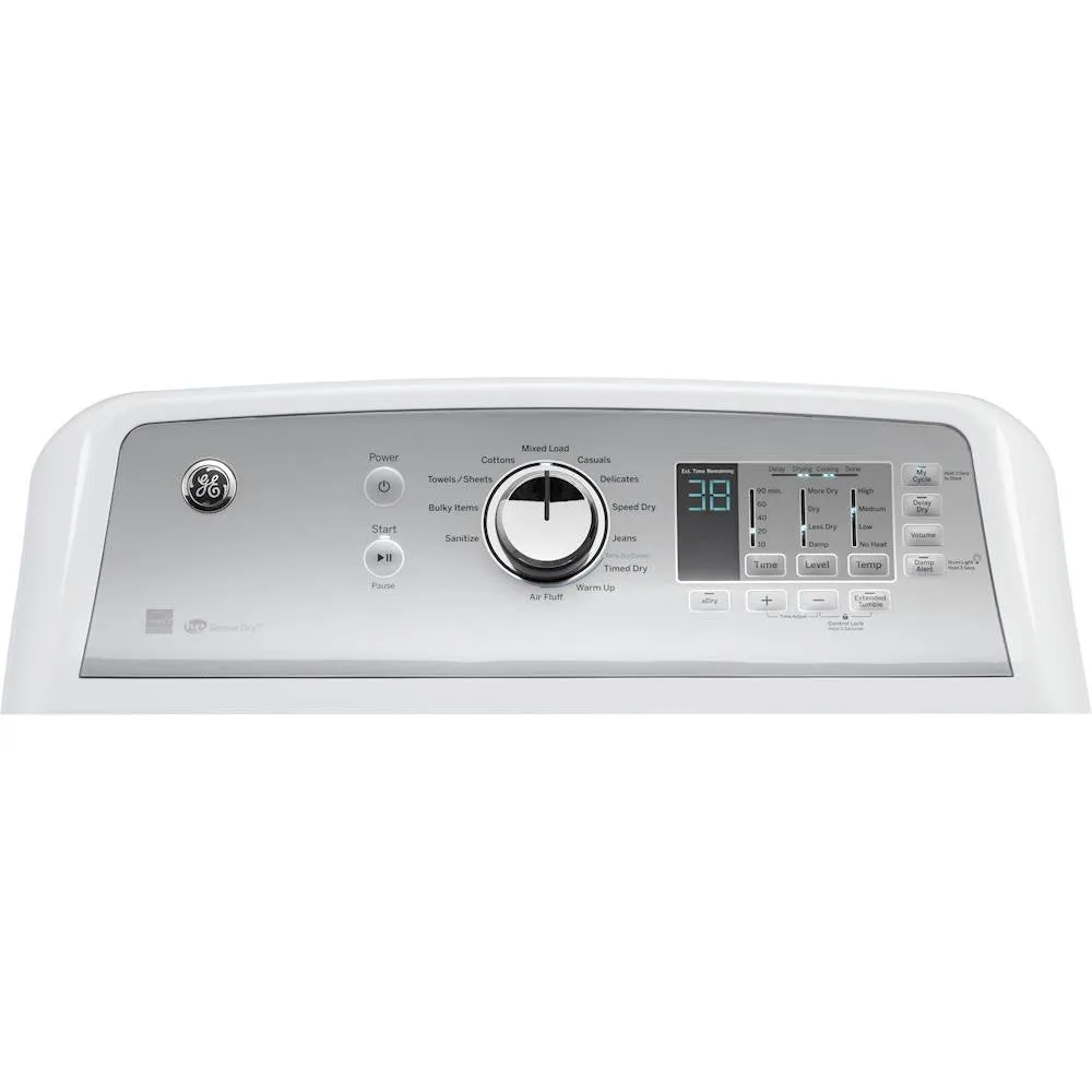 GE - 7.4 Cu. Ft. 12 Cycle Electric Dryer - White