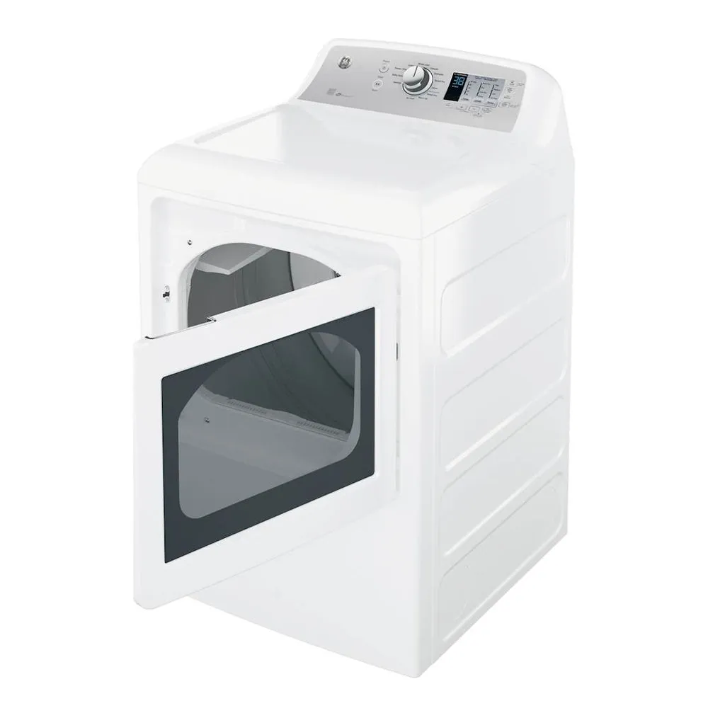 GE - 7.4 Cu. Ft. 12 Cycle Electric Dryer - White