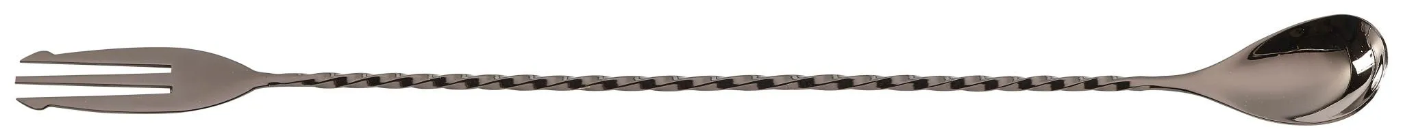 Genware BS-F32GM Gun Metal Fork End Bar Spoon 32cm