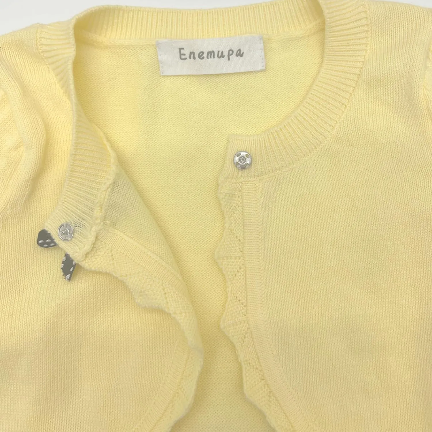 Girls' Baby Cardigan Children's Knitted Sweater Children's Front Open Long Sleeved Dress Cover up One Button Closure Top