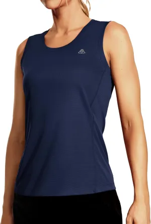 Haimont Women's Workout Tank Tops Mesh Quick Dry Sleeveless Shirts Athletic Shirts for Running Yoga Gym