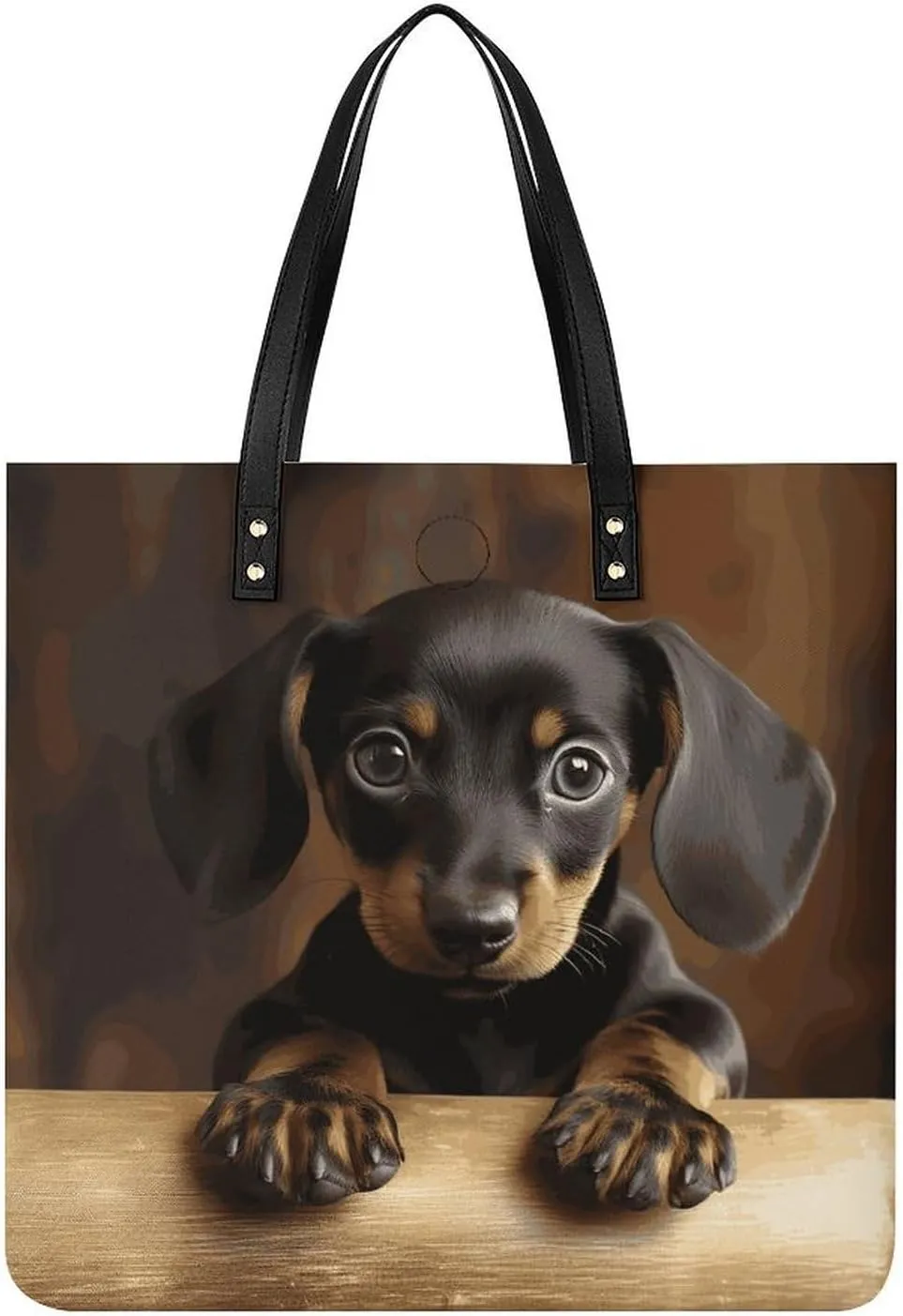 Handbags for WomenDog DachshundTrendy Vegan Leather Hobo Handbags,Women's Soft Bucket Bag For Women - Ladies Handbags For Work, Travel, Casual Use,Birthday Gifts