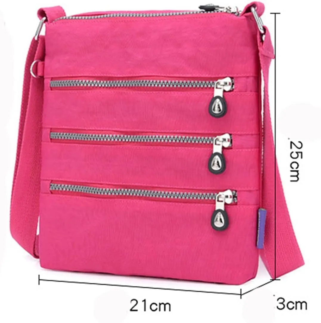Handbags Shoulder Bags New Women Messenger Bags for Women Waterproof Nylon Handbag Female Shoulder Bag Ladies Crossbody (Green)