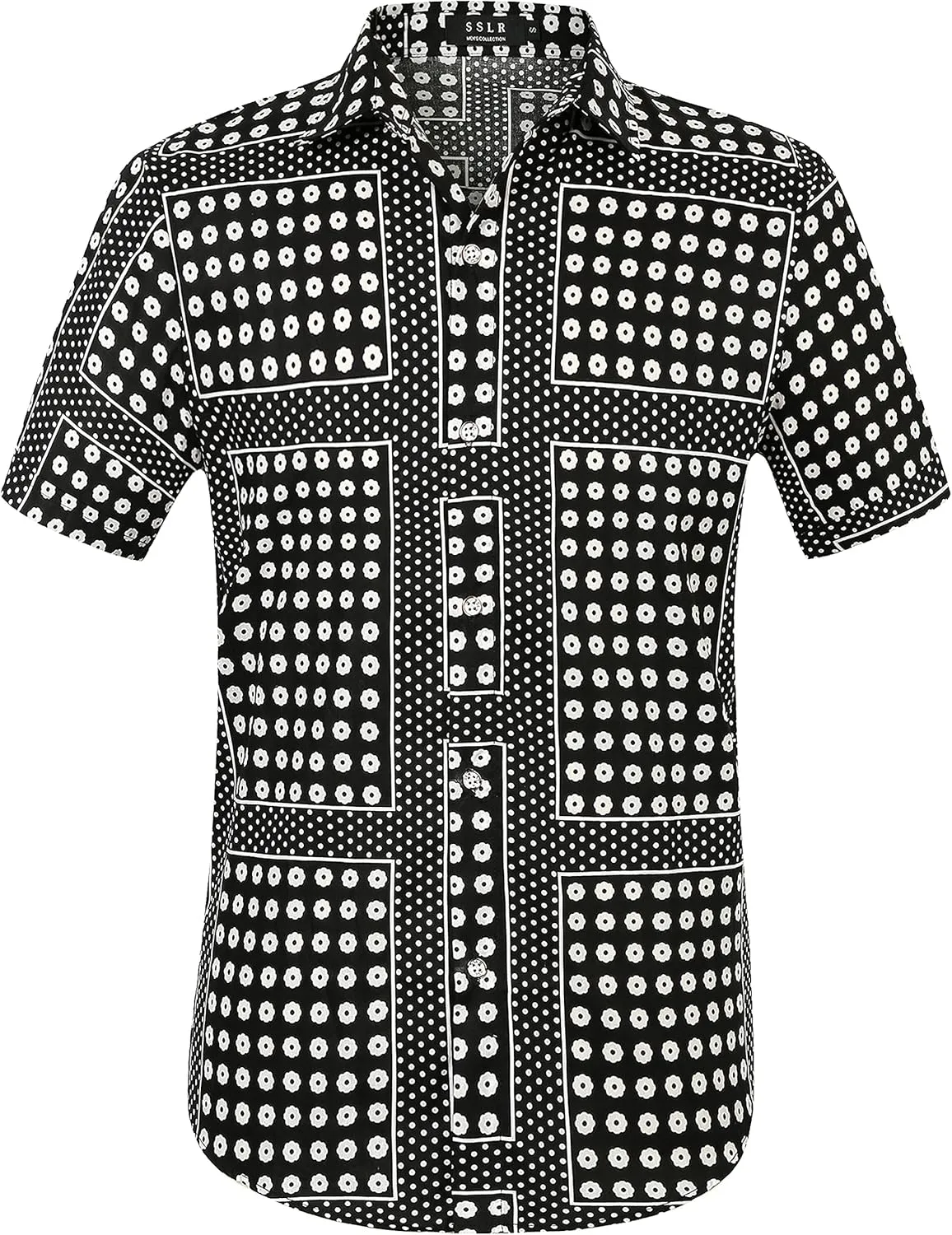 Hawaiian Shirt for Men, Beach Shirts for Men, Tropical Shirts Short Sleeve Floral Casual Button Down