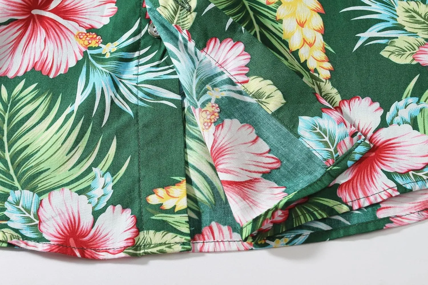 Hawaiian Shirt for Men, Beach Shirts for Men, Tropical Shirts Short Sleeve Floral Casual Button Down