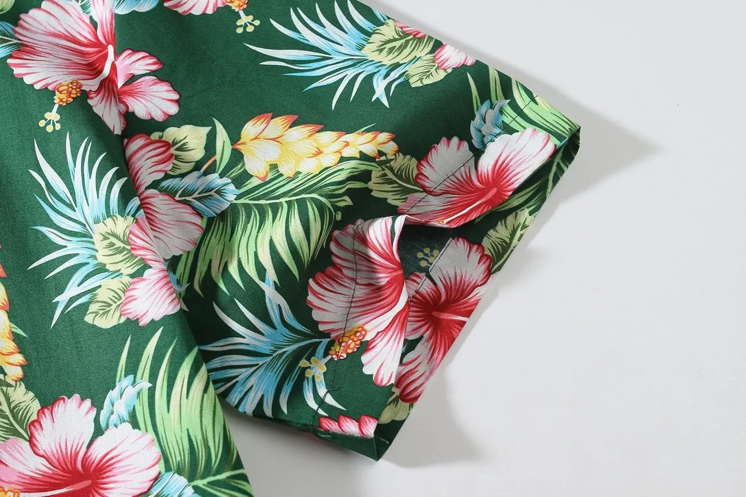 Hawaiian Shirt for Men, Beach Shirts for Men, Tropical Shirts Short Sleeve Floral Casual Button Down