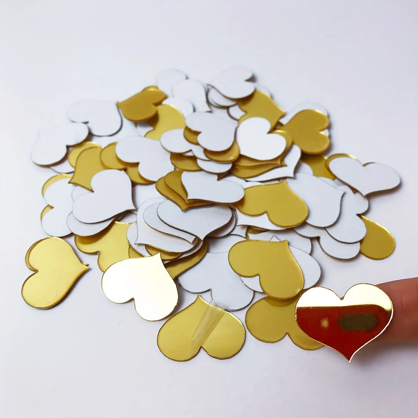Heart Mirror Wall Decal Set for Home Decor