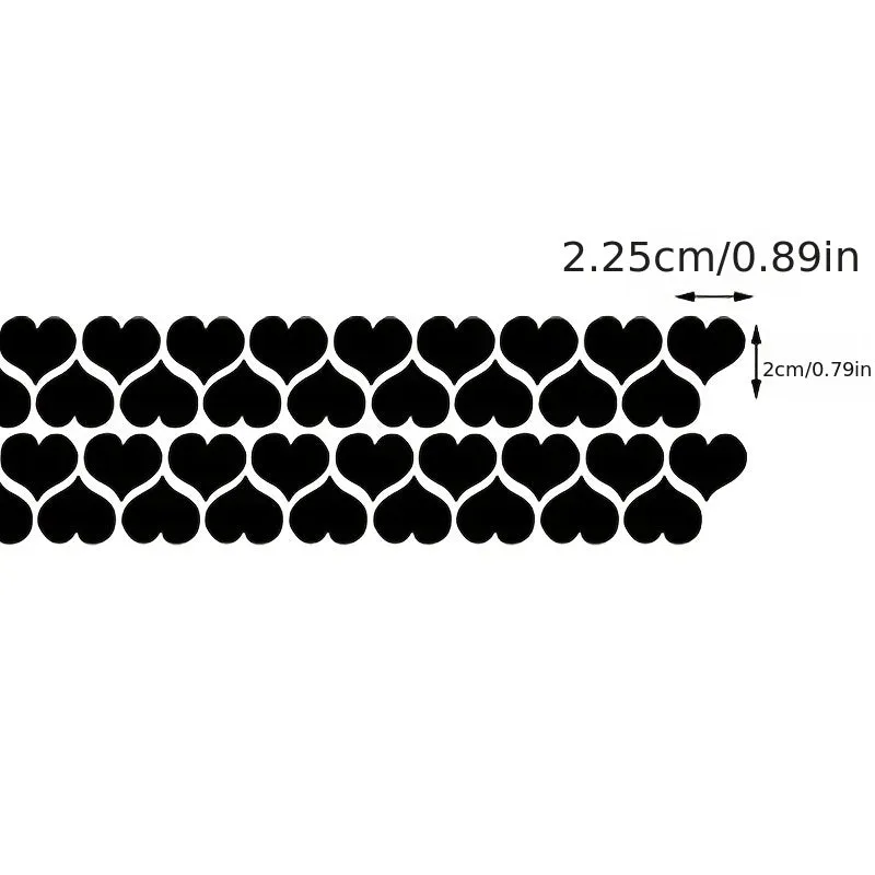 Heart Mirror Wall Decal Set for Home Decor