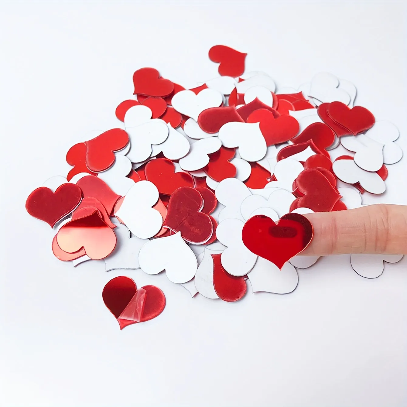 Heart Mirror Wall Decal Set for Home Decor