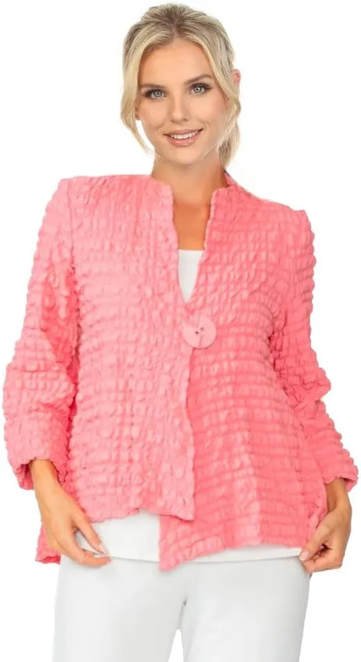 IC Collection Textured Asymmetric Jacket