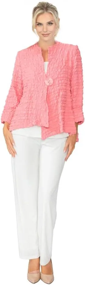 IC Collection Textured Asymmetric Jacket
