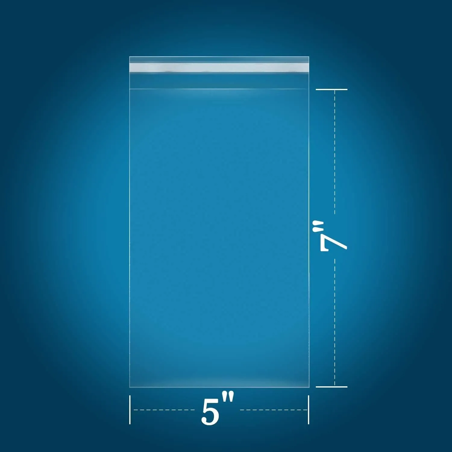 iMailer - 200 Count - 5" x 7" Cellophane Bags Self Sealing - Resealable Clear Poly Cello Bags for A2 A4 A6 Cards & Envelopes, Bakery, Cookies, Treats