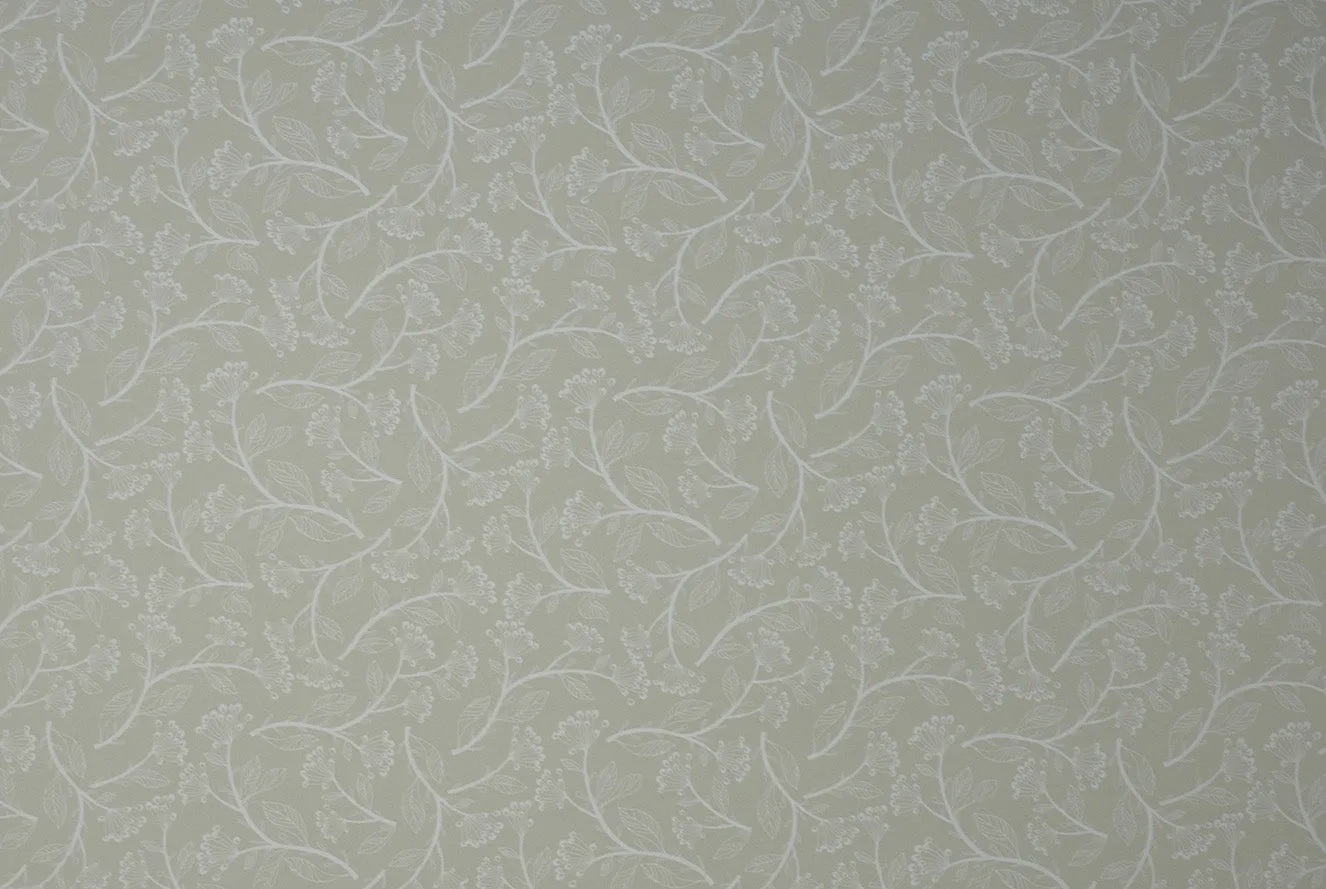 Italian Letterpress Flowers on Beige