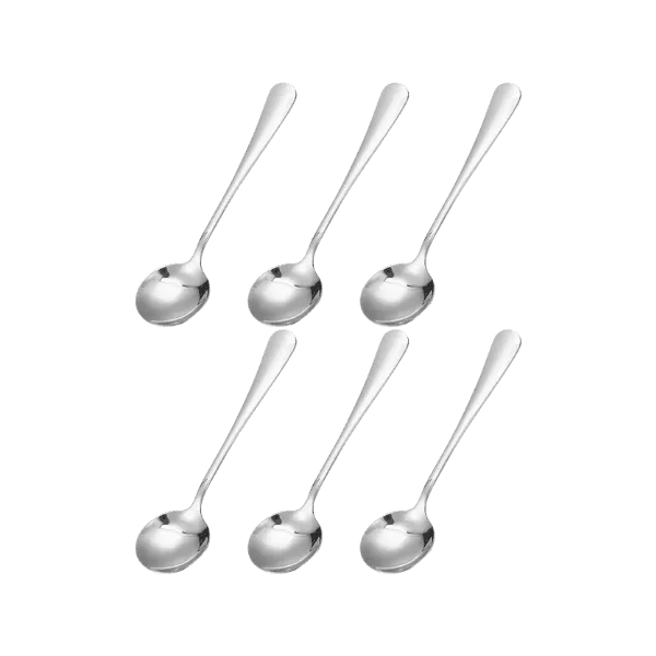 JAN'S SILVER SOUP SPOON 6PCS