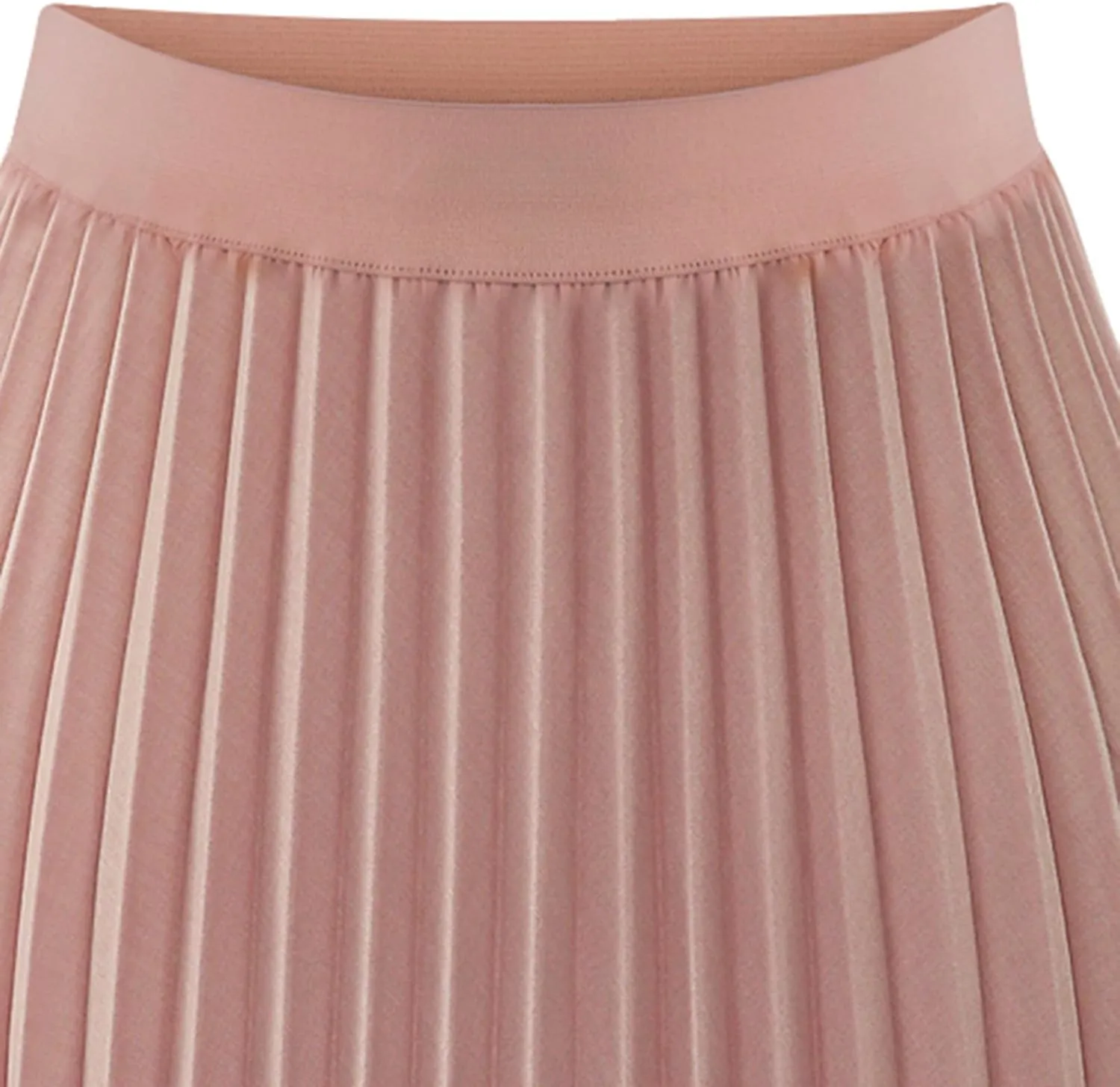 JOAU Pleated Midi Skirts for Women Summer Fashion Long Chiffon High Waisted A Line Skirt Party Evening Shirring Swing Skirts