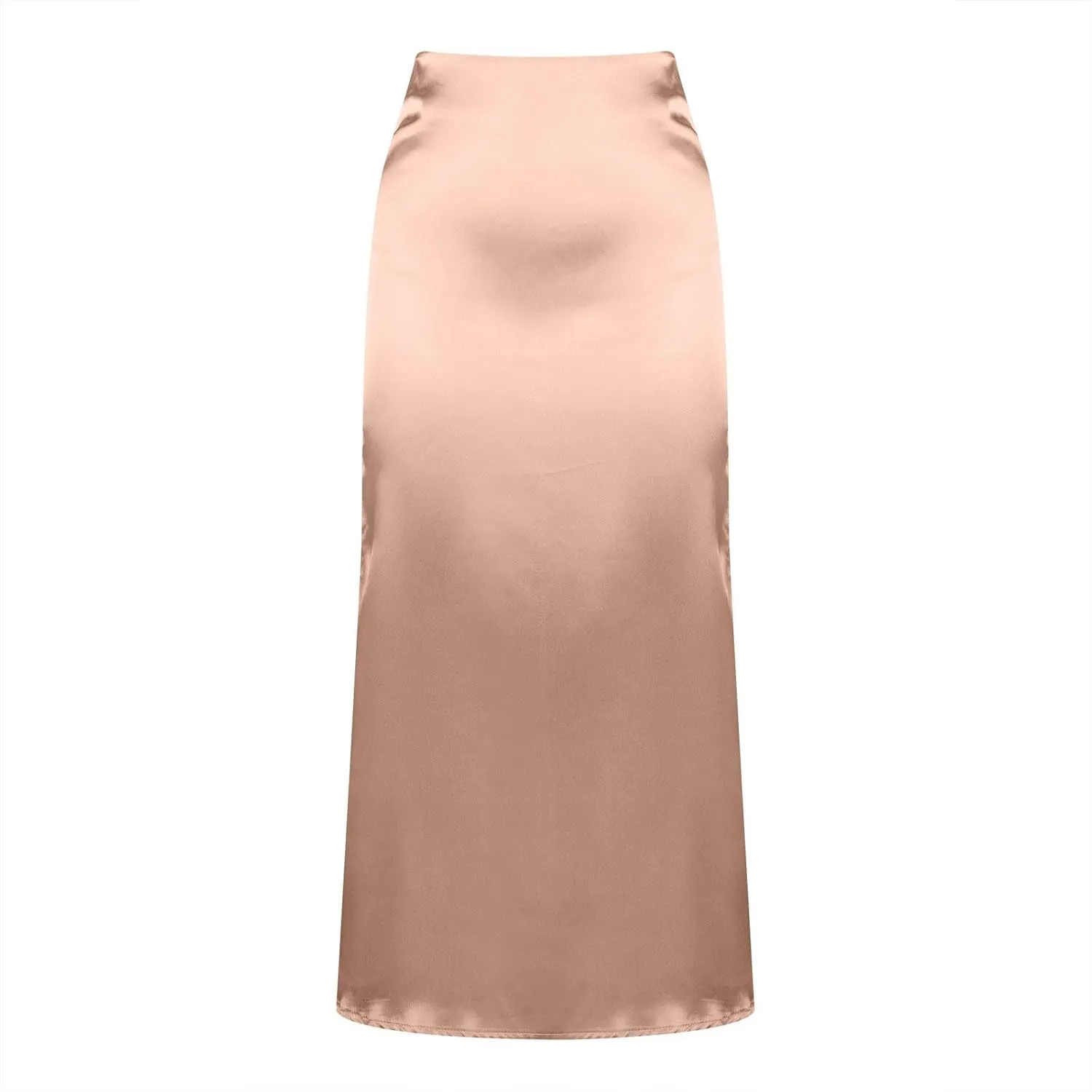 JOAU Women's Summer Skirt 2024 Satin Elegant High Waist Cocktail Party Wedding A-Line Midi Skirts Work Business Dressy Skirt