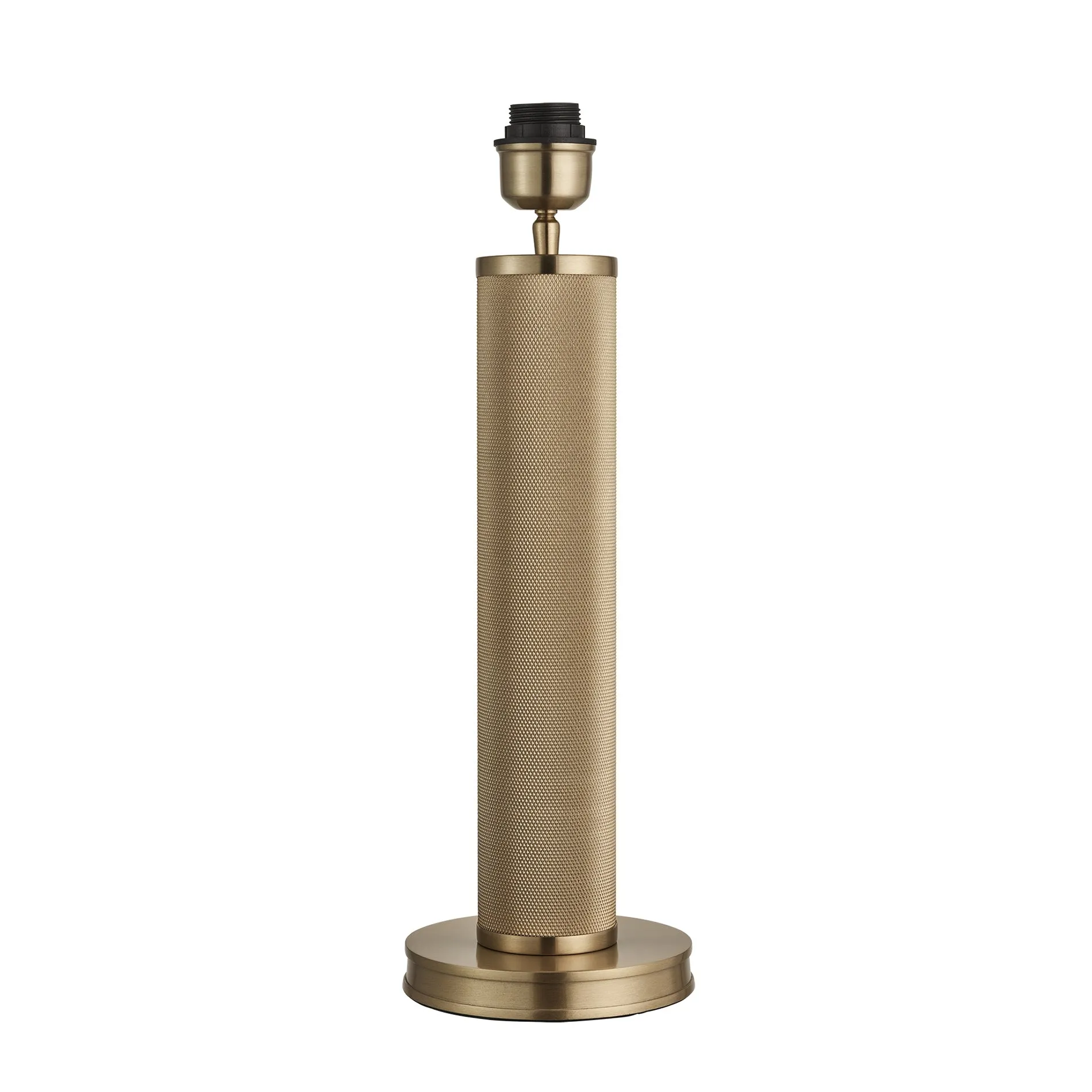 Knurled Pillar Table Lamp - Brass