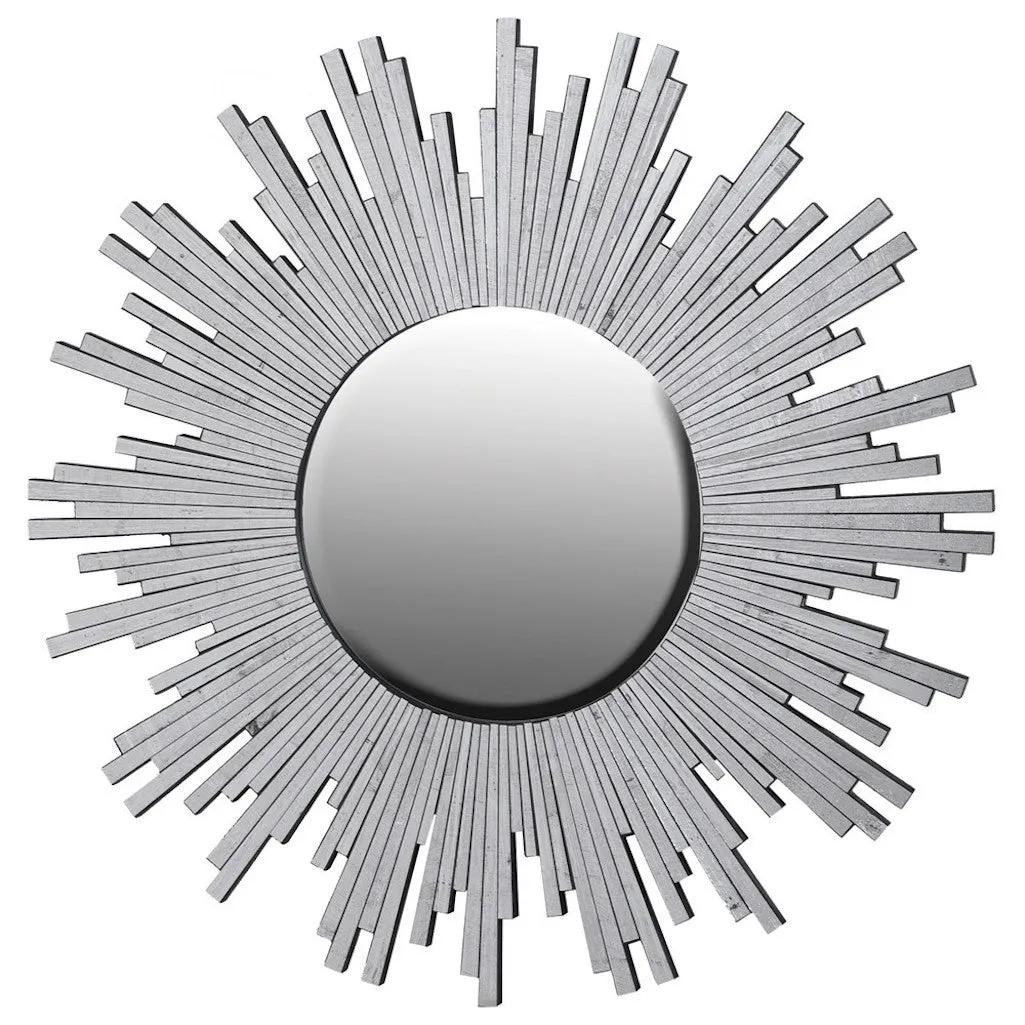 Large Burnished Sunburst Mirror
