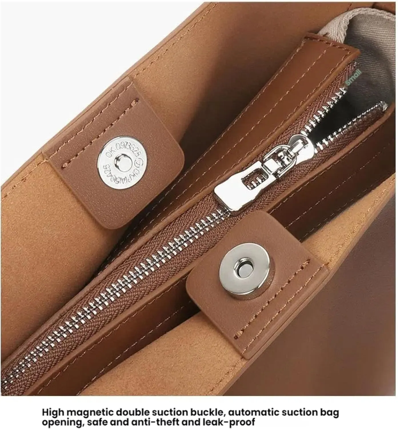 Large-Capacity Crossbody Leather Shoulder Commuter Bucket Women's Bag