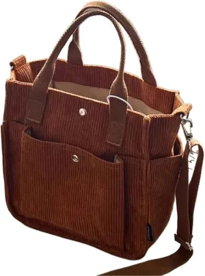 Large Corduroy Women's Shoulder Bag Canvas Ladies Tote Bag Fashion Handbag Messenger Bags Student Crossbody Shopper