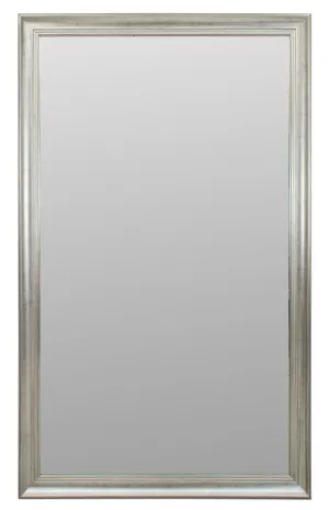 Large Full Length Silvered Wood Mirror
