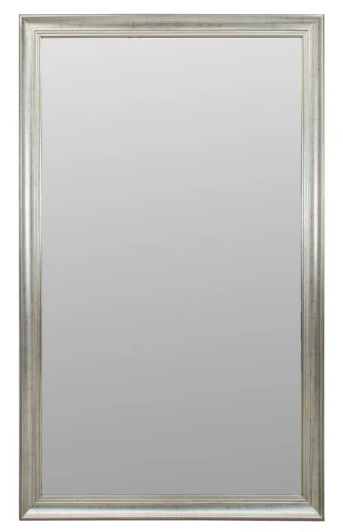 Large Full Length Silvered Wood Mirror