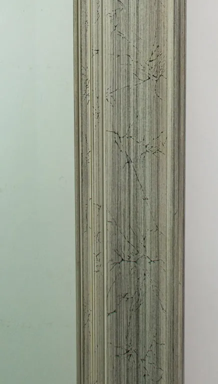 Large Full Length Silvered Wood Mirror