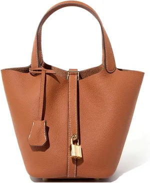 Leather Bucket Bag Bag Women's Basket Handbag Changing Bag Bridal Wedding Bag