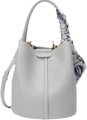 Leather Bucket Crossbody Bag
