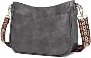 Leather Crossbody Bags for Women - Trendy Hobo Shoulder Purse, Adjustable Strap, Stylish Tote for Work, Travel & Casual Use