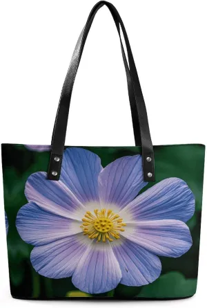 Leather Lady's Handbag Mint Print Leather Tote Bags For Women Trendy Ladies Shoulder Bag for Work, Travel, Casual Use