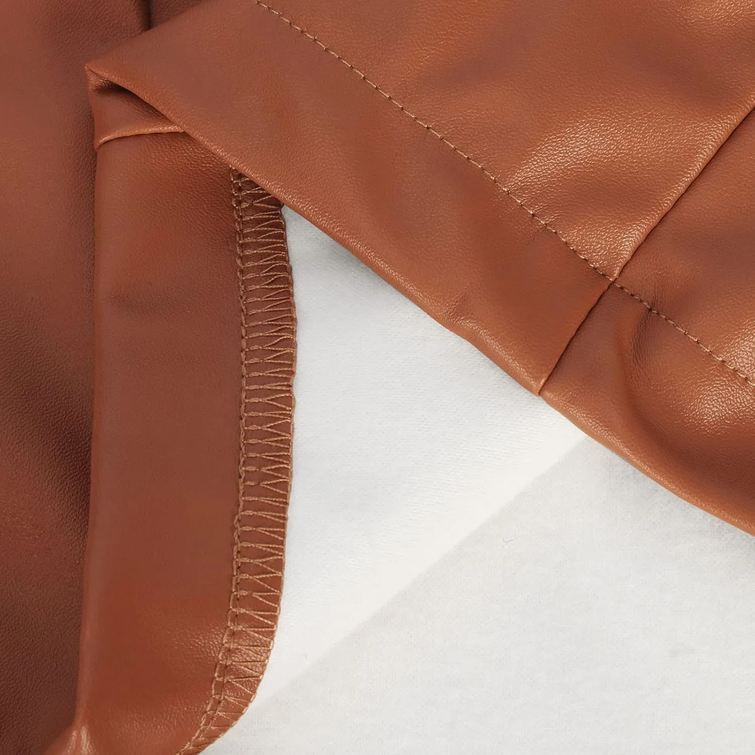 Leather Mini Skirts for Women Solid Color Sexy Zipper Up Bow High Waisted Skirt Classic High Waisted Skirt