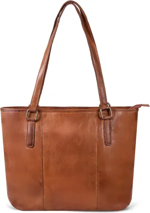 Leather Purse For Women - Real Leather Tote For Women - Ladies Shoulder Handbag For Work, Travel, Casual Use