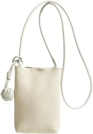 Leather Shoulder Crossbody Bag Soft Bucket Bag for Women Hobo Phone Pouch Purse Versatile Casual Cute Small Chic stylish