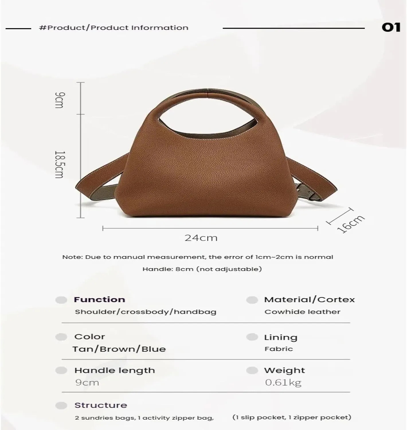Leather Vegetable Basket Women's Soft Leather Bucket Bag Tote Shoulder Bag
