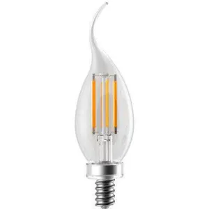 LED Filament BA11 320 Deg, 4W-400lm, Dimmable, 80CRI, 2700K, E12